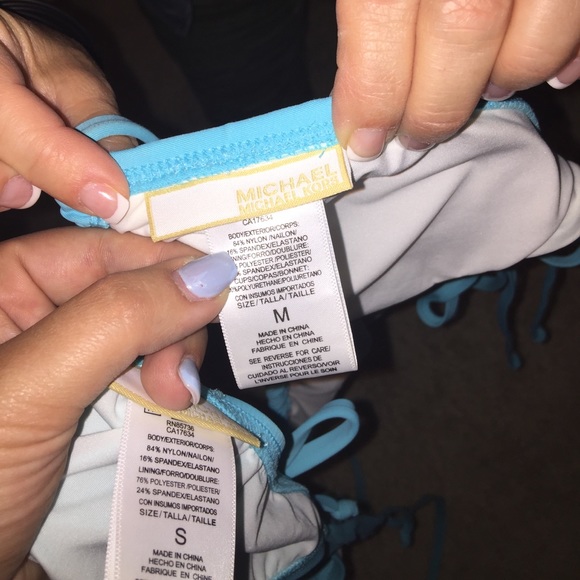 Micheal kors aqua blue bikini - Picture 5 of 5